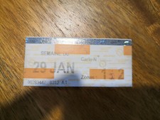 1 ticket de Carte Orange Métro Paris RATP SNCF Oblitéré - Janvier