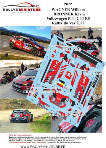 Decals ref 2672 vw - 1/43,