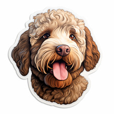 10 x 18 x 18 cm autocollants de voiture Lagotto Romagnolo chiens grands autoc...