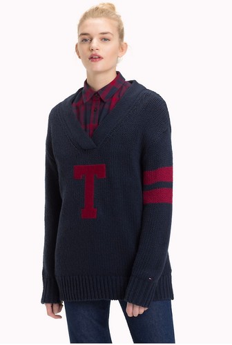 Pull oversized tommy hilfiger - pull,