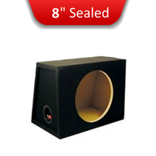 Caisson De Subwoofer Noir Tapisé Scellé Simple De 8 Pouces