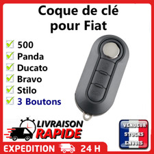 Coque Clé pour Fiat 500 Panda