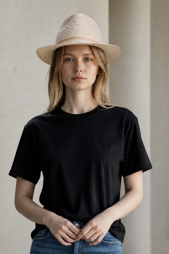 Chapeau paille panama large - de,