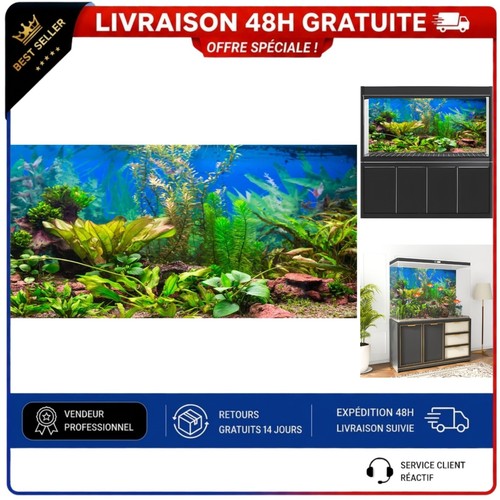 Fond aquarium vinyle 61x30cm - fond,