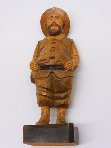 Statuette sancho pansa bois - -statuette,