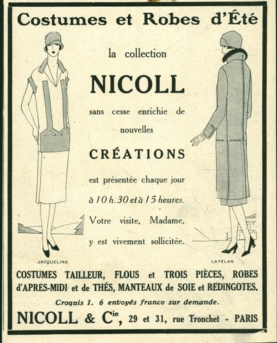 Publicité ancienne mode