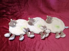Doudou lot de 3 doudous plat