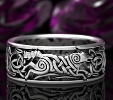 BAGUE VIKING LOUP