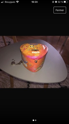 Tirelire titi coeur - titi, en