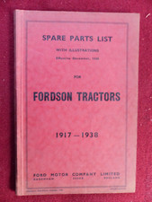 livret agricole : manuel pieces détachées tracteur FORDSON 1917 a 1938