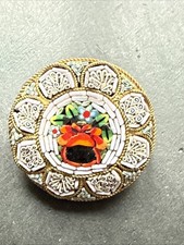 Ancienne Broche En Acier Art