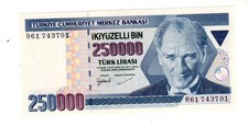 Turquie TURKEY Billet 250000