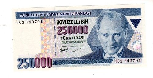 Turquie turkey billet 250000 - turkey,