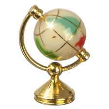 Maison de Poupées Monde Globe Rotatif Terre sur Support École Bureau Accessoire