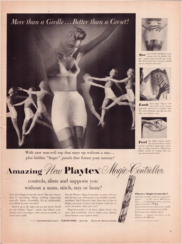Print playtex girdle 1953 - print,