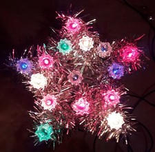 Guirlande Électrique Lumineuse Noël cimier etoile argent