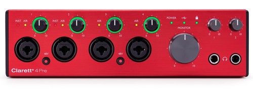 Focusrite clarett 4pre usb - focusrite, usb-c