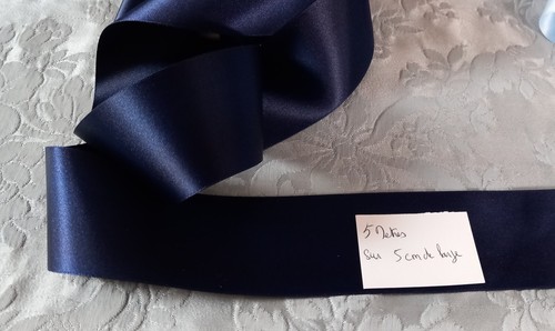 Ancien ruban satin double - ancien,