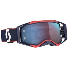 Lunettes de motocross Scott Goggle Prospect rétro bleu / rouge / blue chrome ...