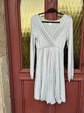 Robe Femme Gris Clair Jersey Léger Taille 3 Camaïeu