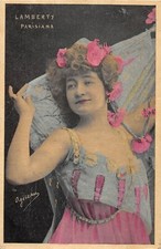 CPA CELEBRITE LAMBERTY PARISIANA /ARTISTE DE CABARET /FEMME/ART NOUVEAU