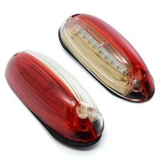 2 x 12V / 24V Volt SMD LED Feux de Gabarit Blanc / Rouge Pour Camion SCANIA MAN