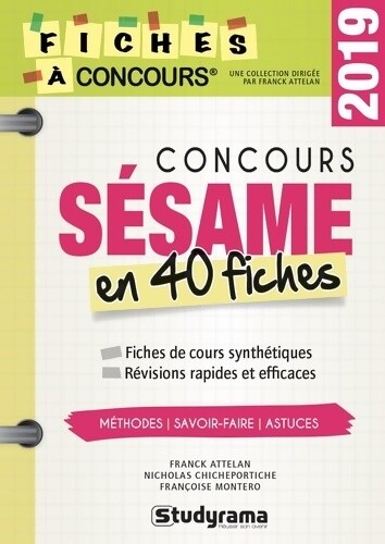 Concours sésame fiches - sésame,