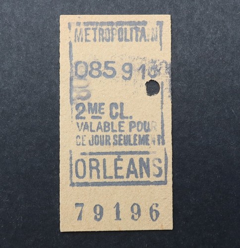 Ancien ticket métro 1929 - ticket,