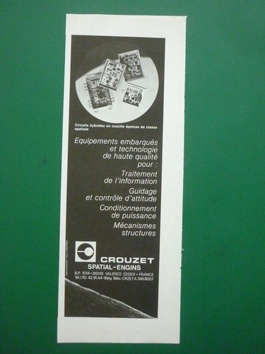 1980 pub crouzet - 1/1980, espace