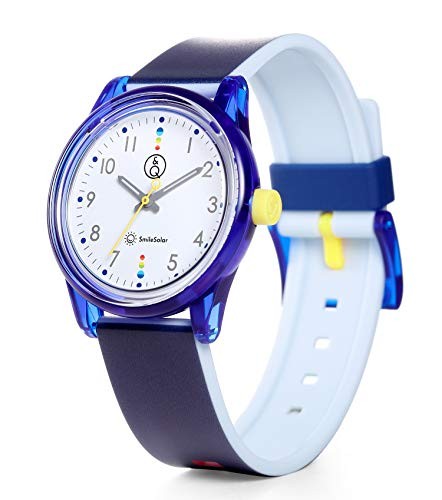 Montre solaire bleue