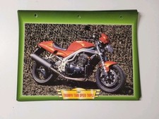 carte Fiche Moto Passion Triumph T509 speed triple édition Atlas