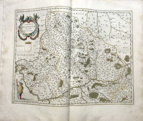 C1645 blaeu carte ancienne - c1645,