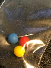 Couronne bleue + tetes poussoir rouge et jaune Lip Tallon Mach 2000 Valjoux 7734