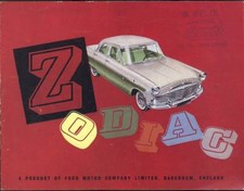 AUTOMOBILIA Dépliant publicitaire FORD ZODIAC brochure voiture vintage car ad