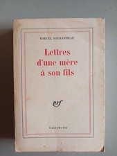 MARCEL JOUHANDEAU LETTRES D'UNE MÈRE À SON FILS 1972