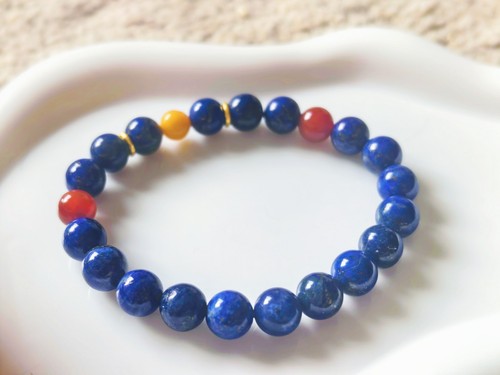 Bracelet lapis lazuli - bracelet, en