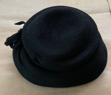 Vintage chapeau femme noir - femme,