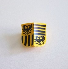 PLAYMOBIL (L648) MOYEN-AGE - Bouclier Jaune Aigle Noir du Chevalier Baron 3890