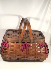 Vintage Picnic Panier Tissé