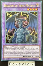 Carte YU-GI-OH! DRAGON DU VIRUS MAUDIT LCKC-FR064 UR NEUF