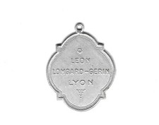 RARE MEDAILLE PUBLICITAIRE LEON LOMBARD-GERIN A LYON POUR DU SULFATE DE CUIVRE