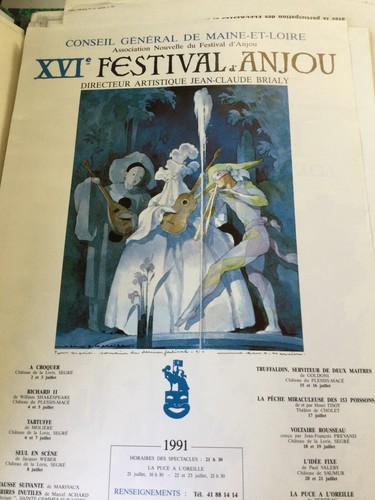 Affiche festival anjou - festival, jean