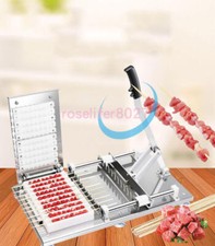 1PCS Manual Mutton kebab Machine BBQ Bamboo Skewer Satay String Making Machine