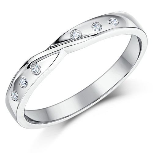 Bague alliance diamants - alliance,