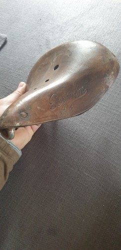 Selle velo ancienne cuir - selle, en