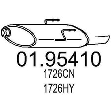 MTS Silencieux arrière Pot