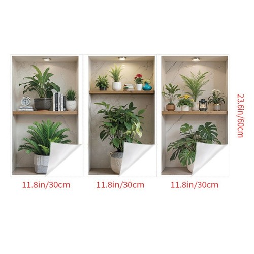 Stickers muraux plante - 3d,