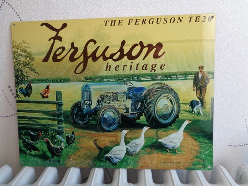 Tole metal tracteur ferguson - metal,