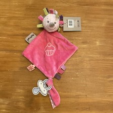 Doudou Nattou Hérisson Plat Rose Fleur Vert Violet Attache Tétine Cupcake Gâteau