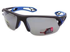 Cebe S ' Track M Lunettes de Soleil Polarisées Noir Bleu W / Gris Argent Af